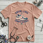 Comfy Shoes - Heather Prism Peach