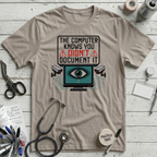 Computer Knows T-Shirt - Heather Dust