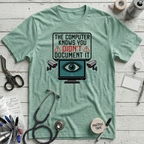 Computer Knows T-Shirt - Heather Prism Mint