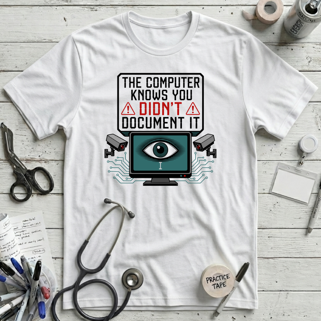 Computer Knows T-Shirt - White