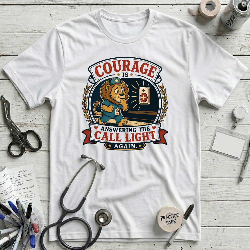 Courage Call Light T-Shirt - White