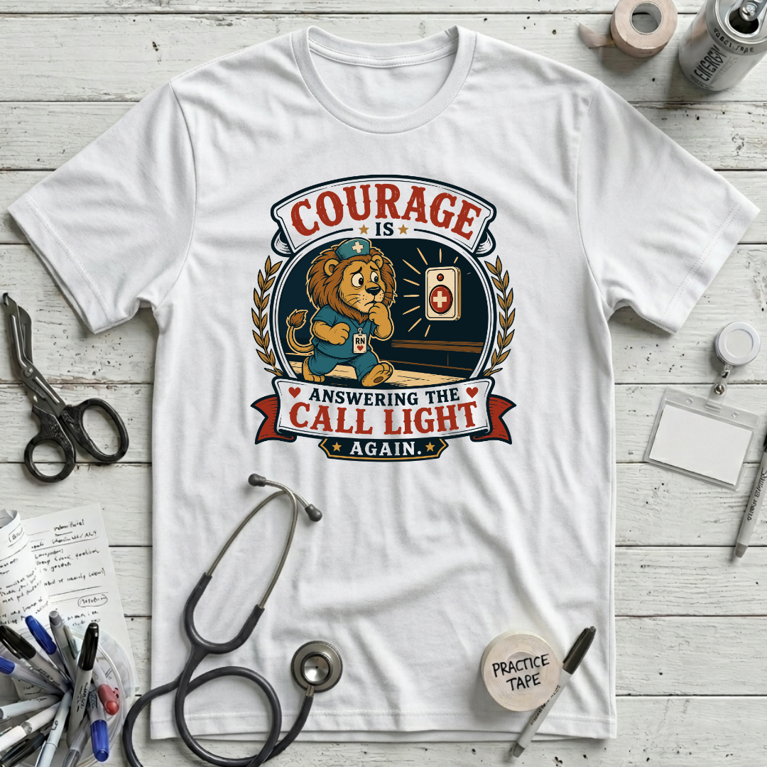 Courage Call Light T-Shirt - White