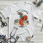 Cowgirl Microbe Rodeo T-Shirt - White