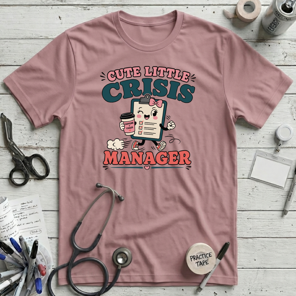 Cute Crisis Manager T-Shirt - Orchid