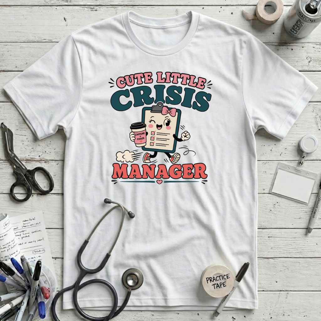 Cute Crisis Manager T-Shirt - White