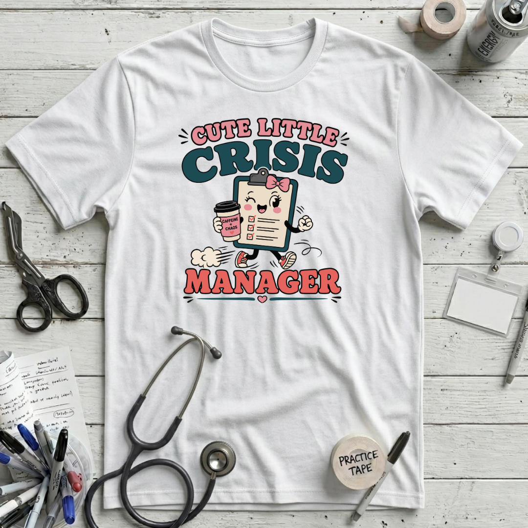 Cute Crisis Manager T-Shirt - White