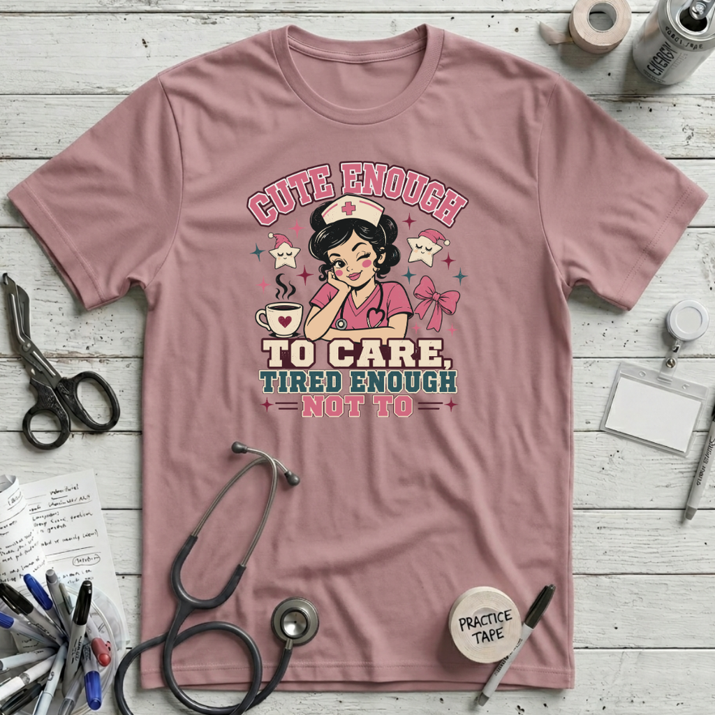 Cute and Tired T-Shirt - Orchid