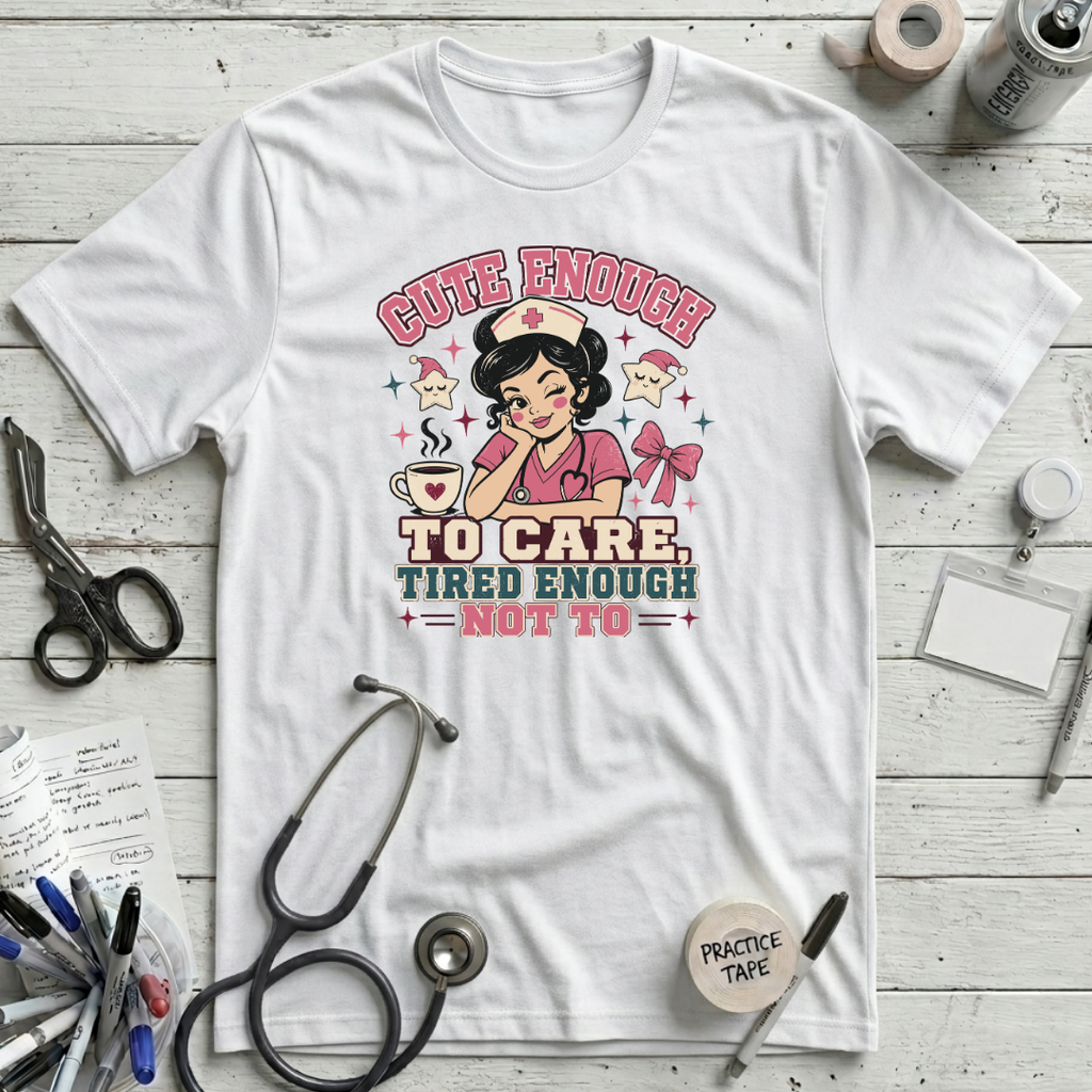 Cute and Tired T-Shirt - White
