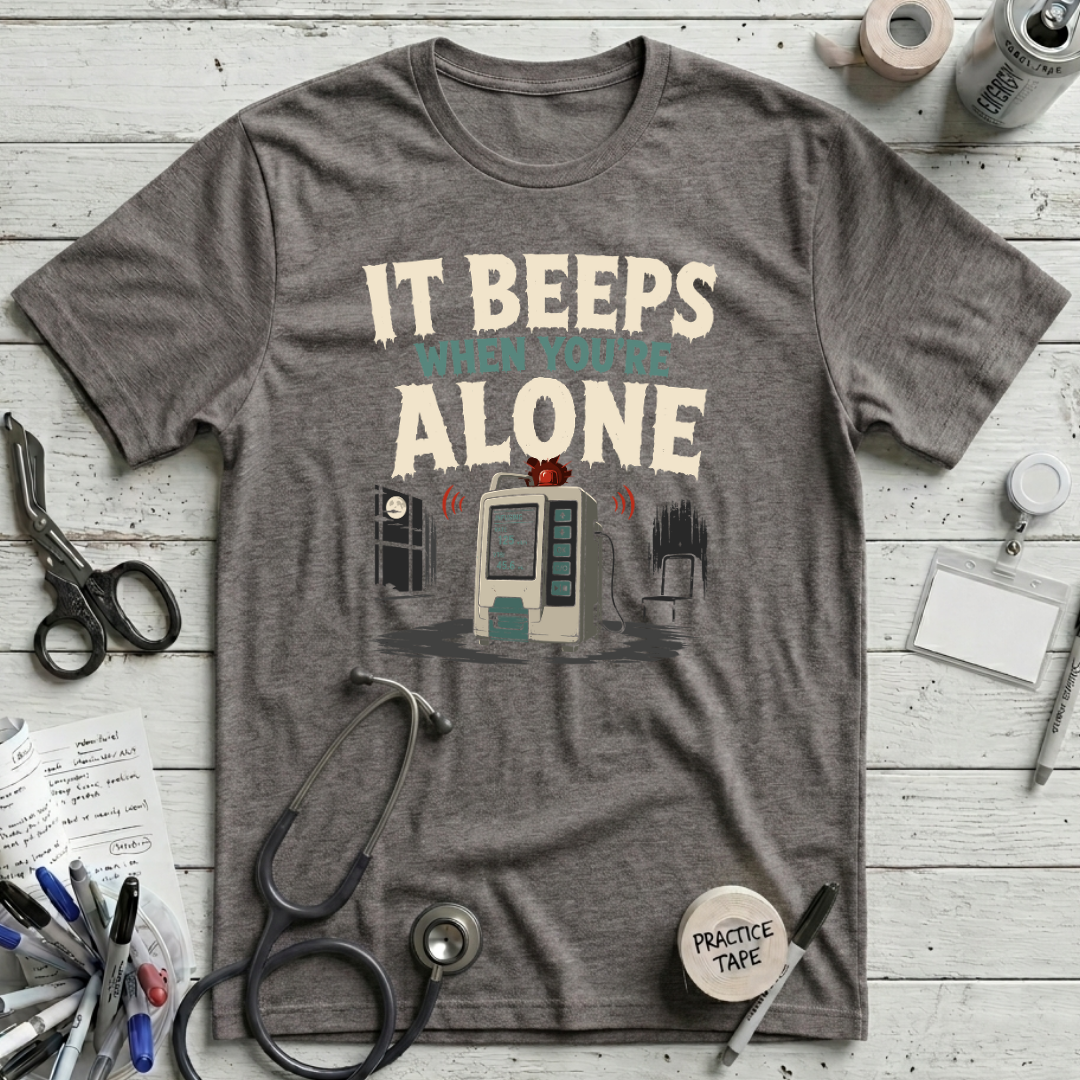 When You're Alone T-Shirt - Dark Grey Heather