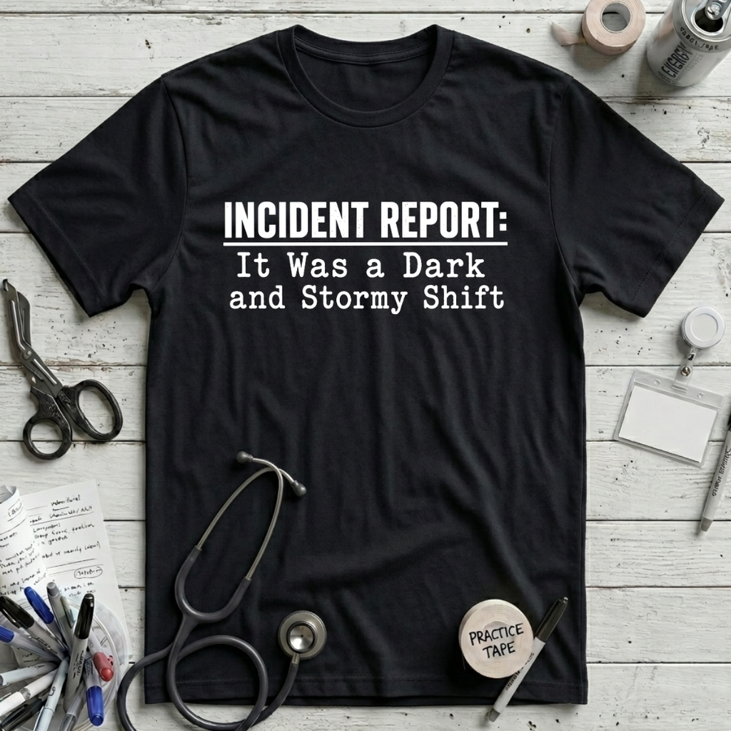 Dark Stormy Shift T-Shirt - Black