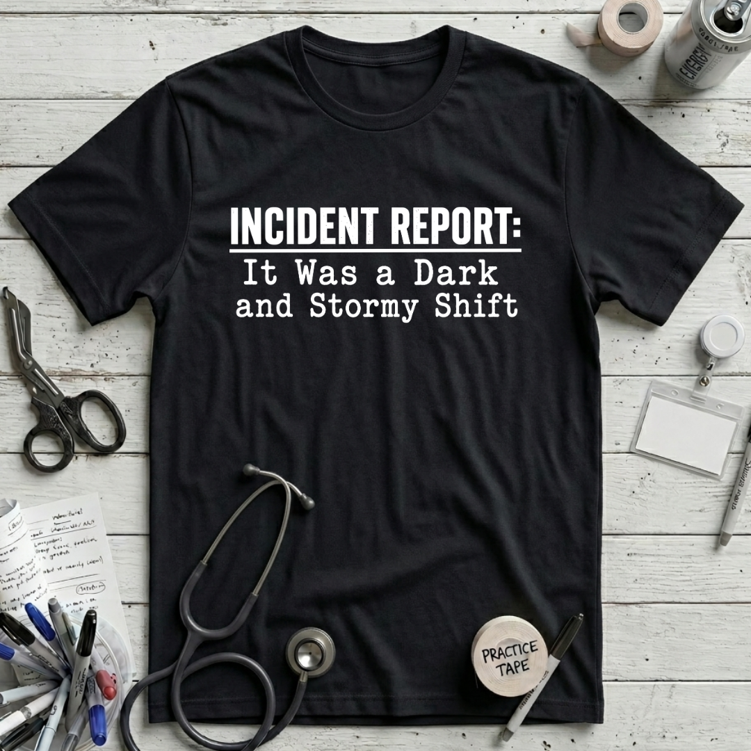 Dark Stormy Shift T-Shirt - Black
