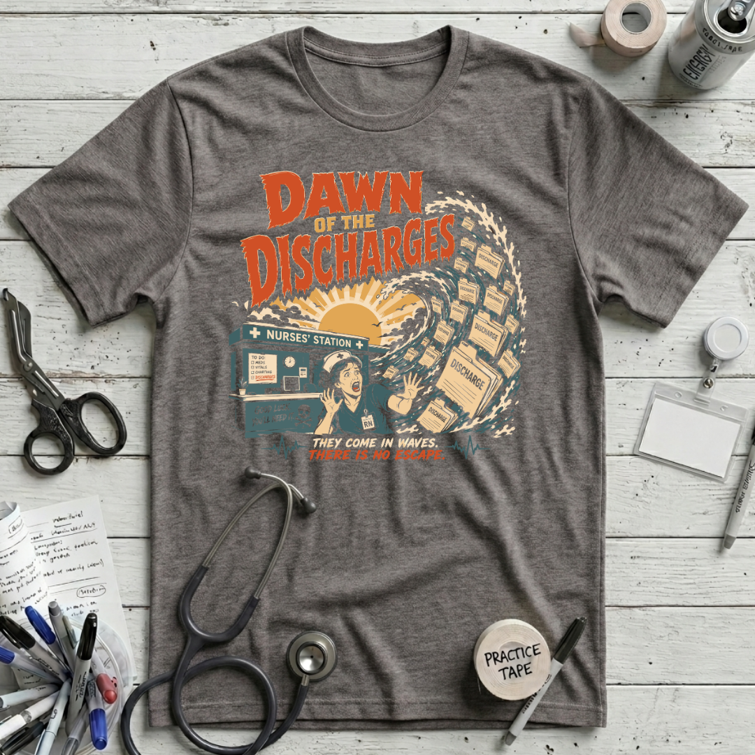 Dawn of Discharges T-Shirt - Dark Grey Heather