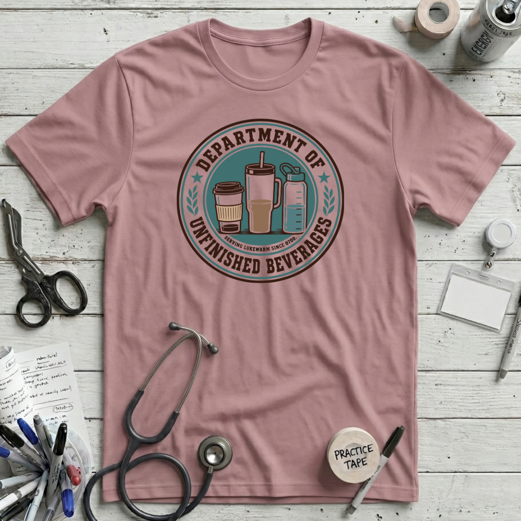 Department of Unfinished Beverages T-Shirt - Orchid