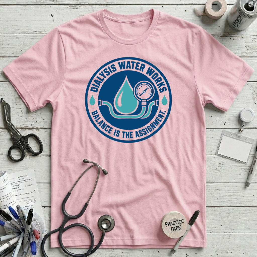 Dialysis Water Works T-Shirt - Pink