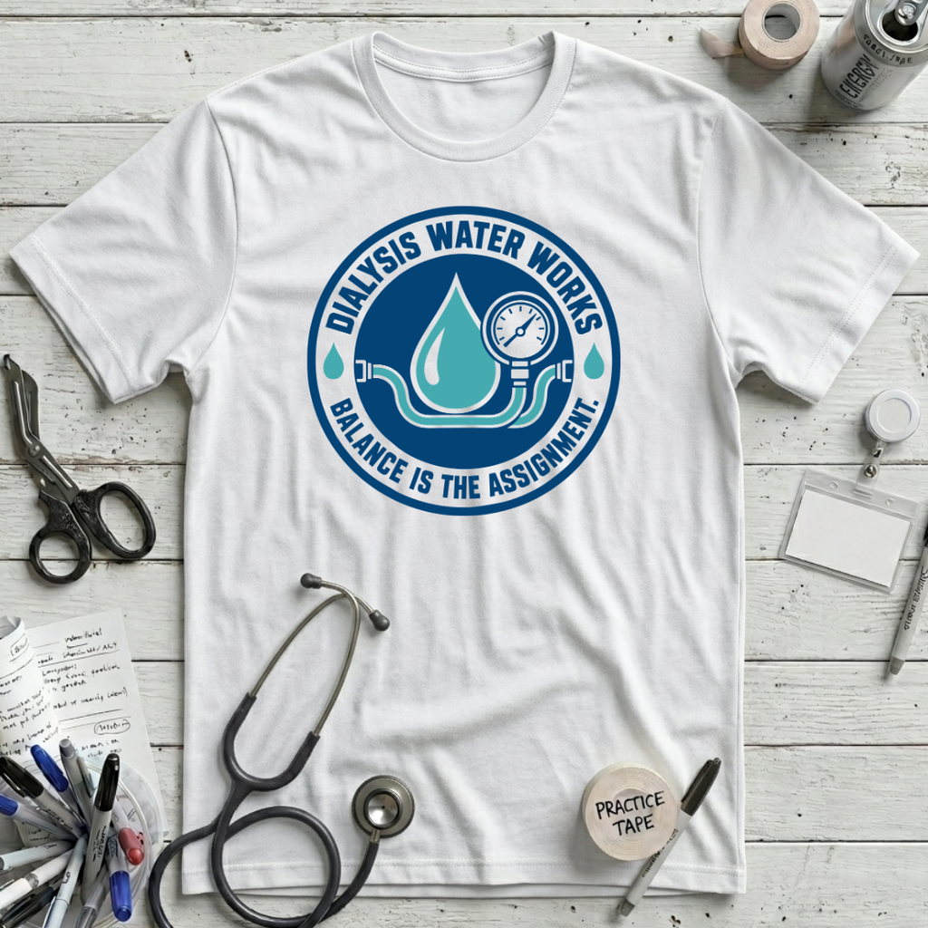 Dialysis Water Works T-Shirt - White