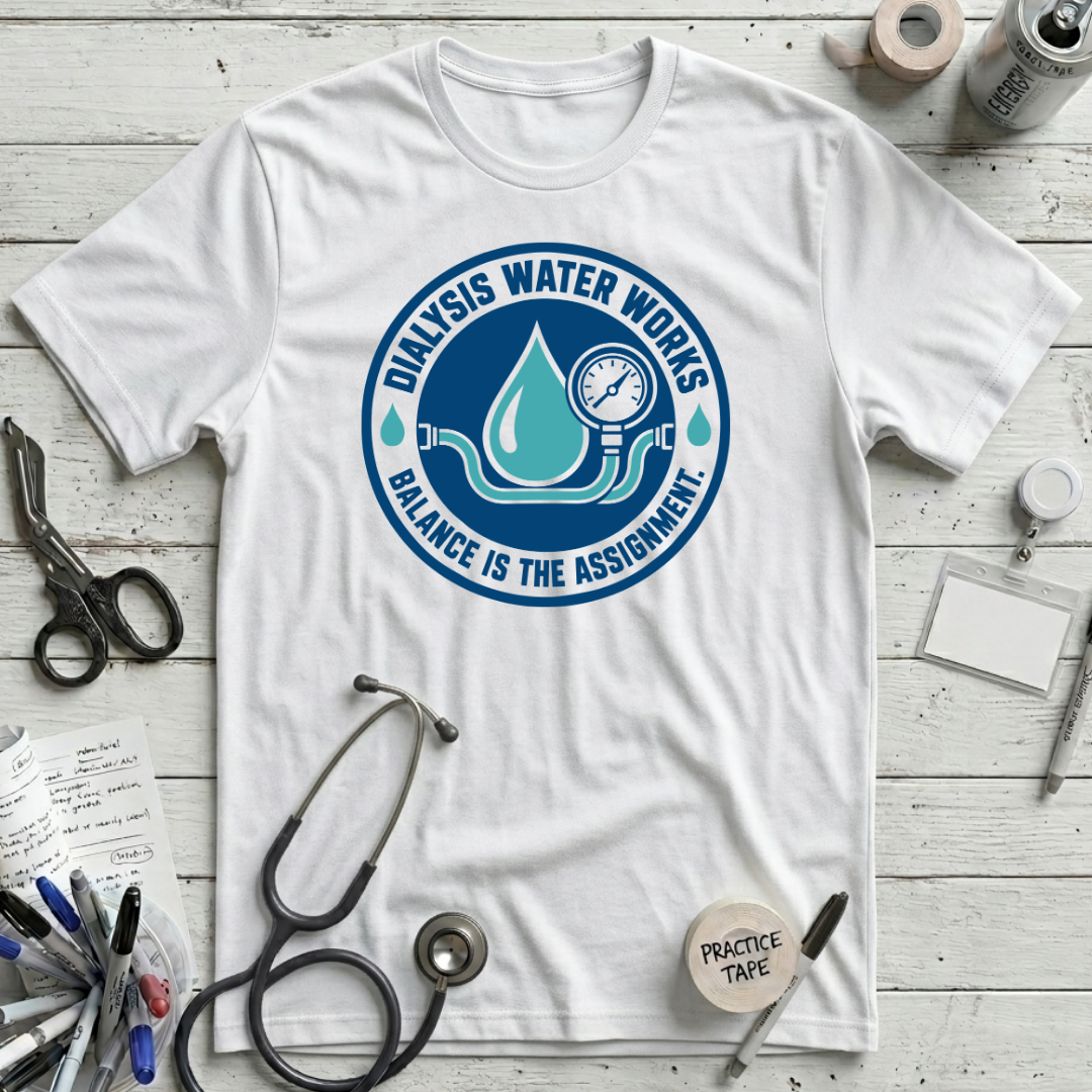 Dialysis Water Works T-Shirt - White