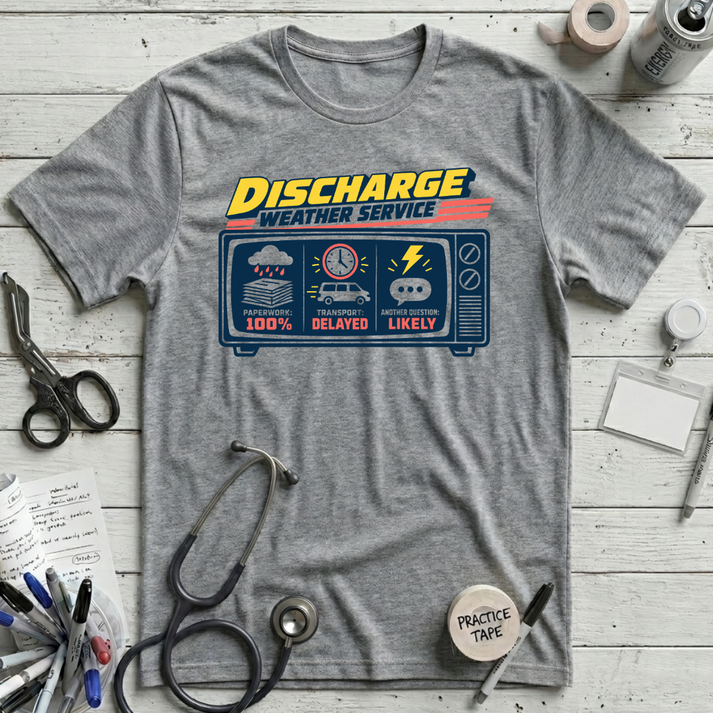 Discharge Forecast T-Shirt - Athletic Heather