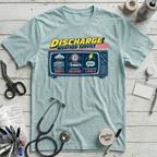 Discharge Forecast T-Shirt - Heather Ice Blue