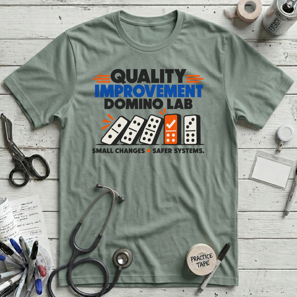 Quality Improvement Domino T-Shirt