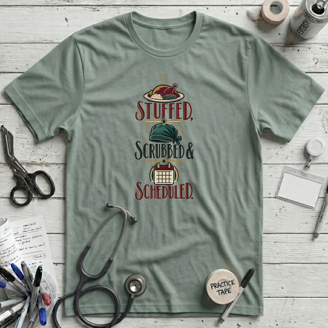 Stuffed Scrubbed Scheduled T-Shirt