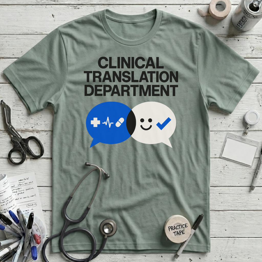 Clinical Translation T-Shirt - Dusty Blue