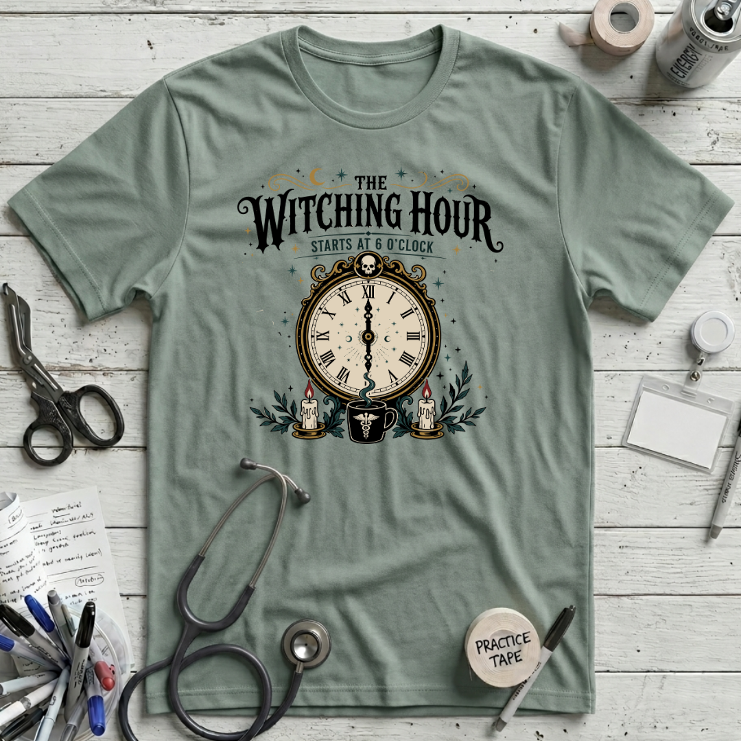 Witching Hour T-Shirt - Dusty Blue