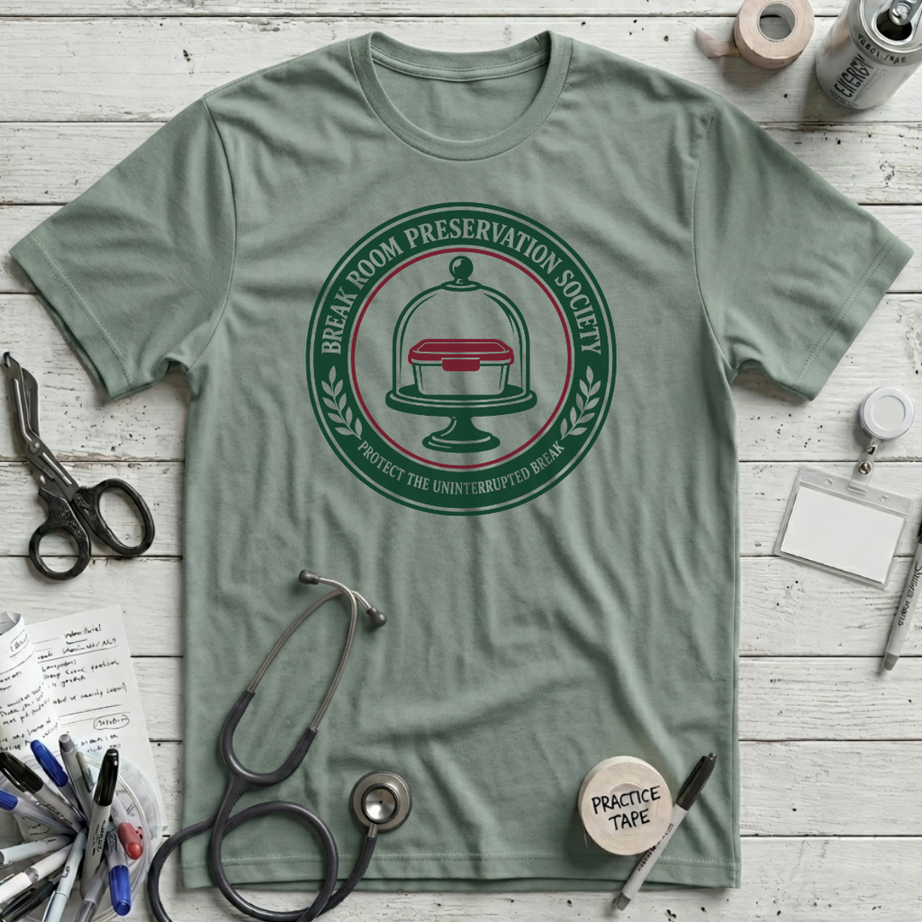 Preservation Society T-Shirt - Dusty Blue