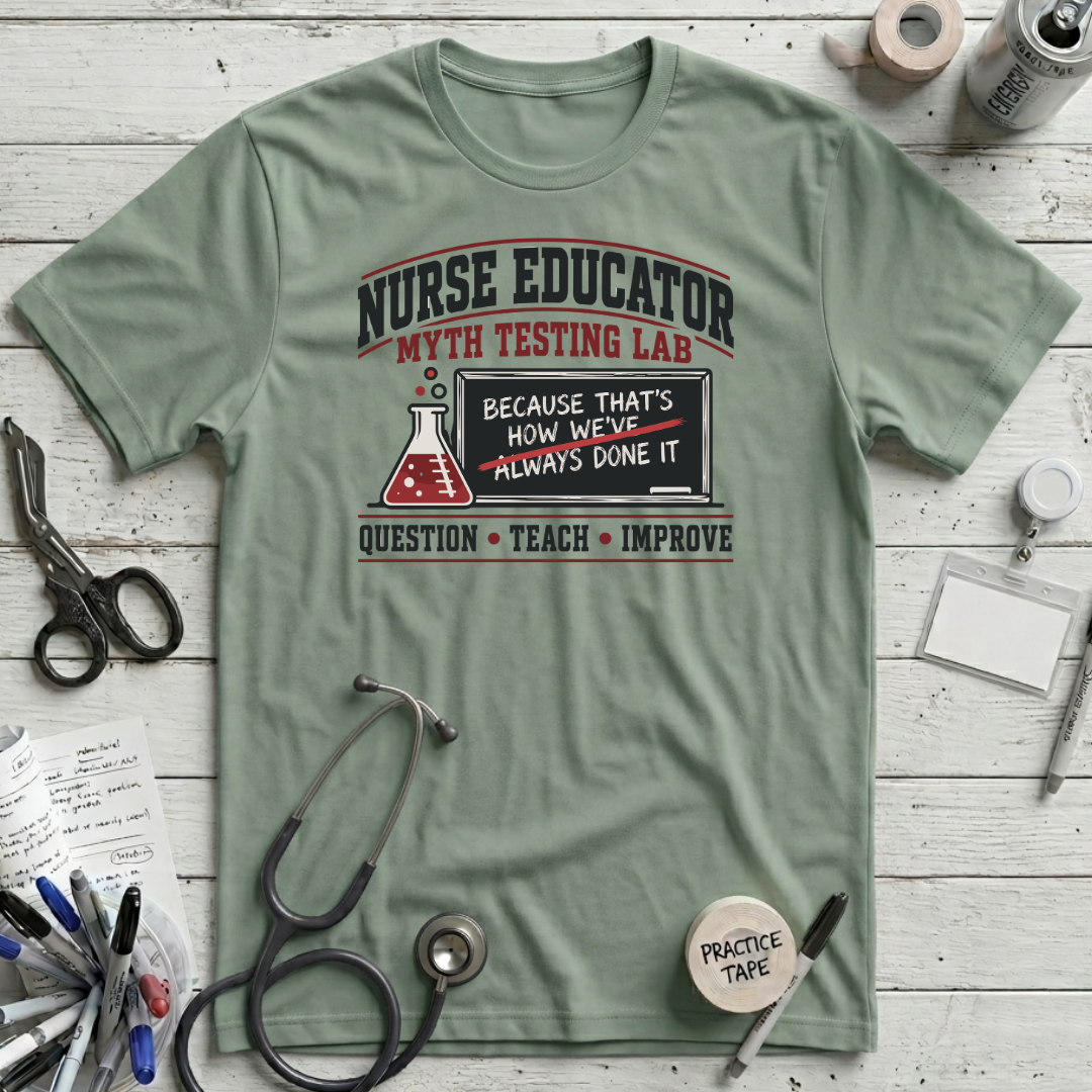 Educator Myth Testing T-Shirt - Sage
