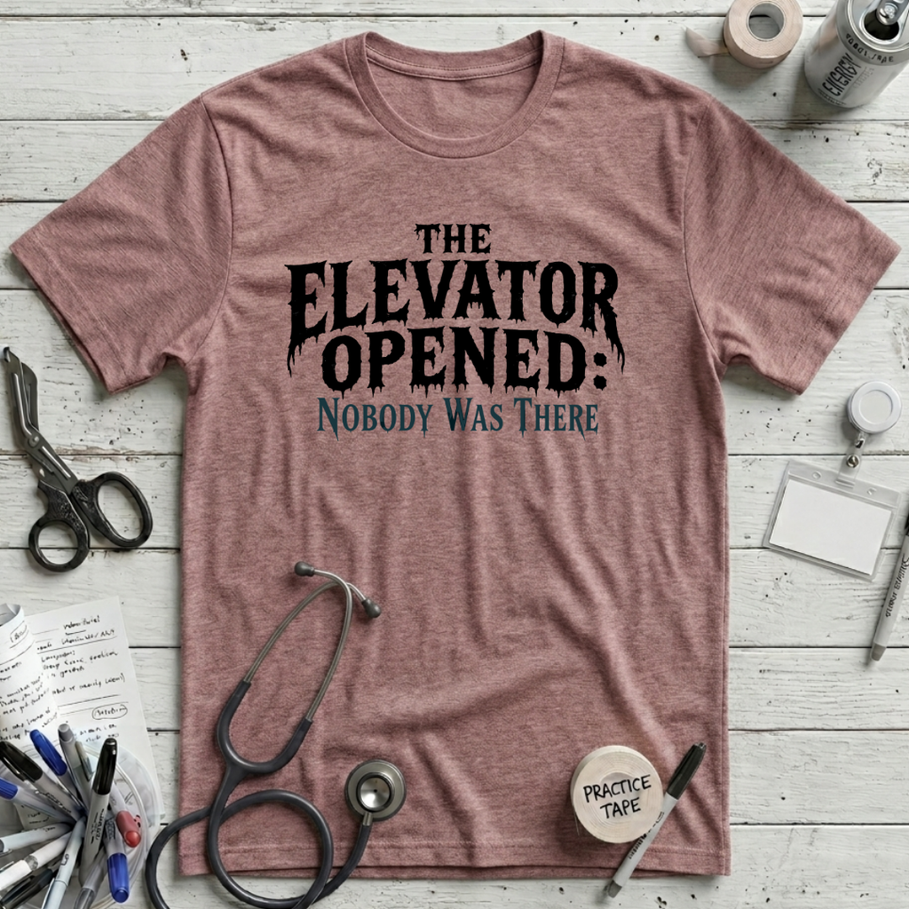 Elevator Opened T-Shirt - Heather Mauve