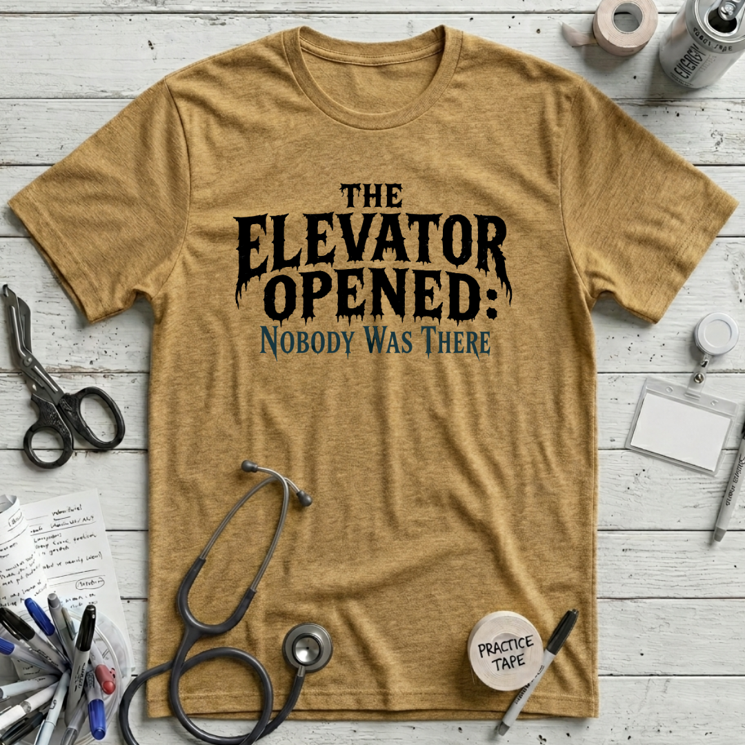 Elevator Opened T-Shirt - Heather Mustard