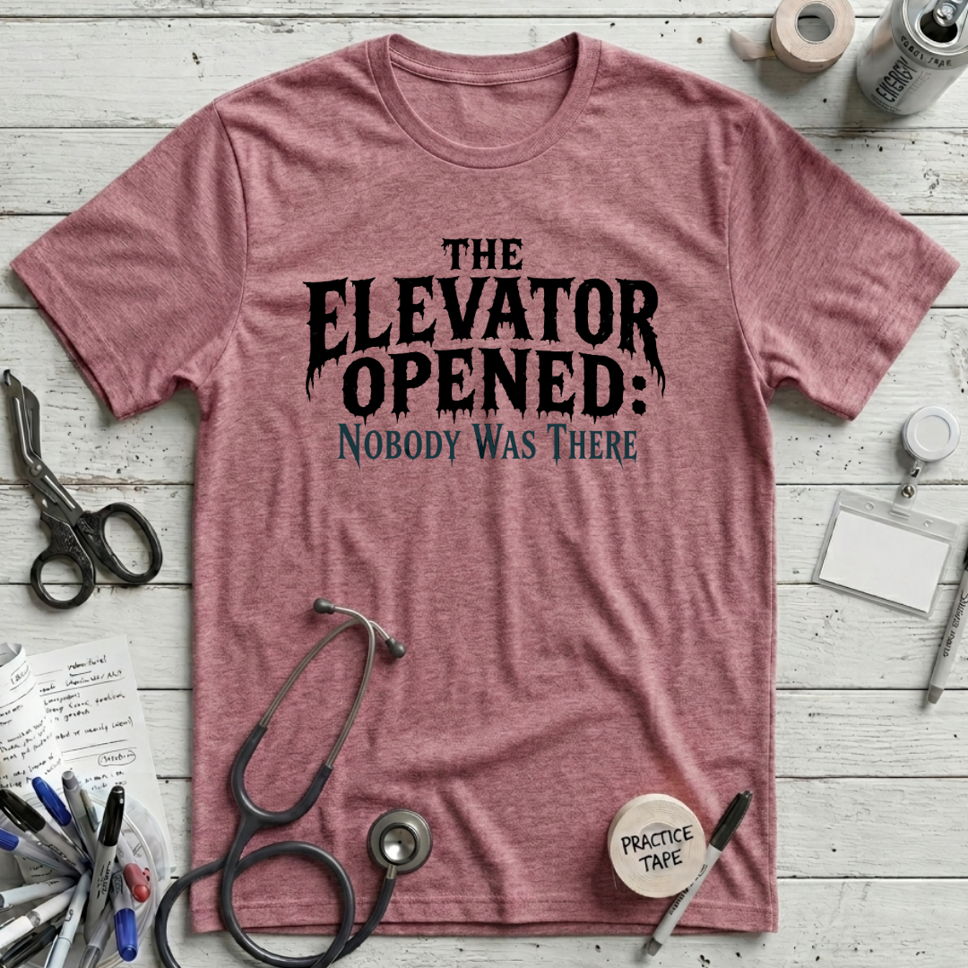Elevator Opened T-Shirt - Heather Raspberry