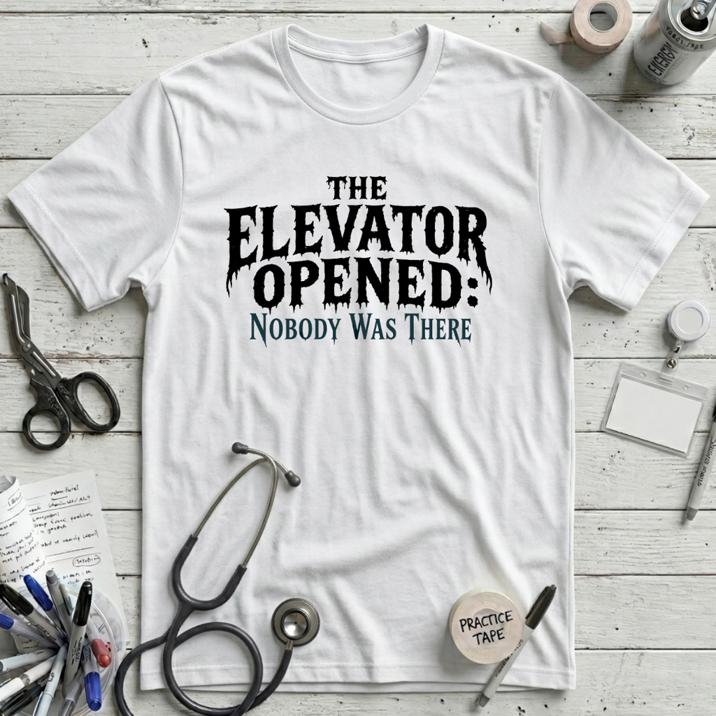 Elevator Opened T-Shirt - White