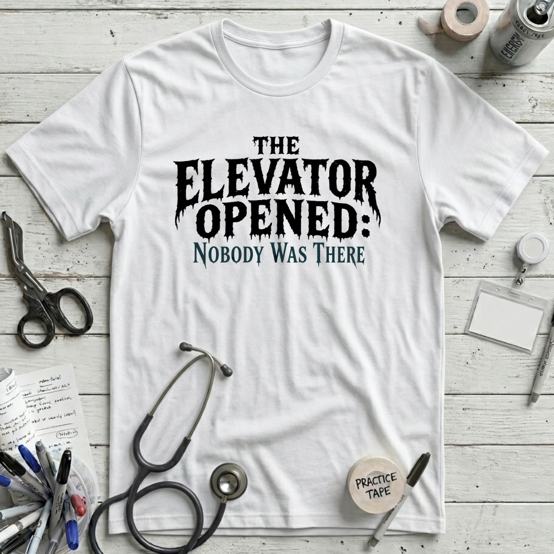 Elevator Opened T-Shirt - White