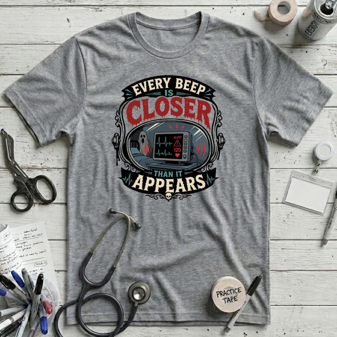 Every Beep Closer T-Shirt - Athletic Heather