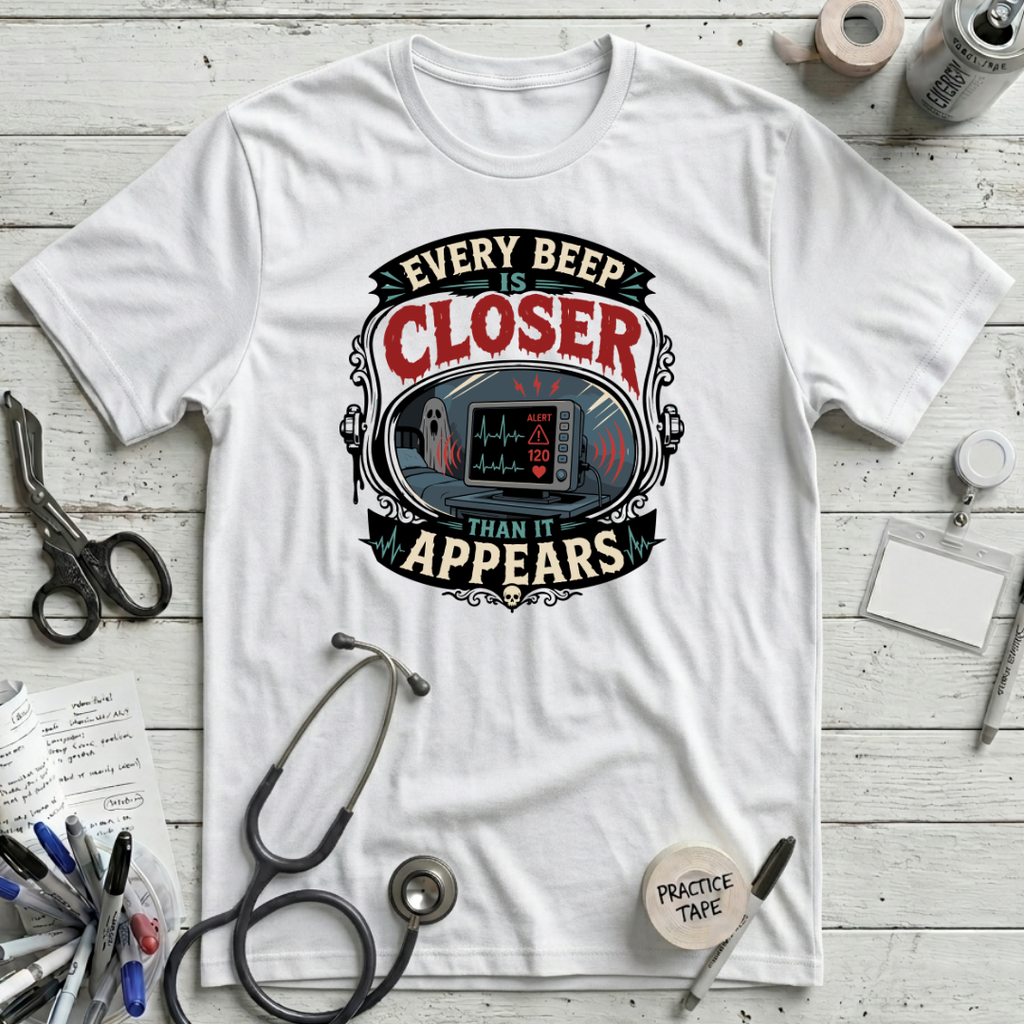Every Beep Closer T-Shirt - White