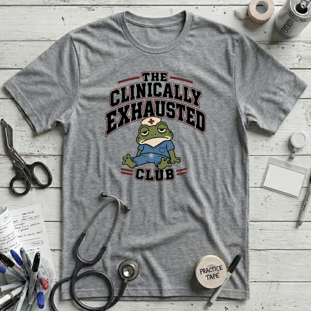 Exhausted Club T-Shirt - Athletic Heather