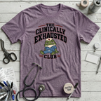 Exhausted Club T-Shirt - Heather Purple