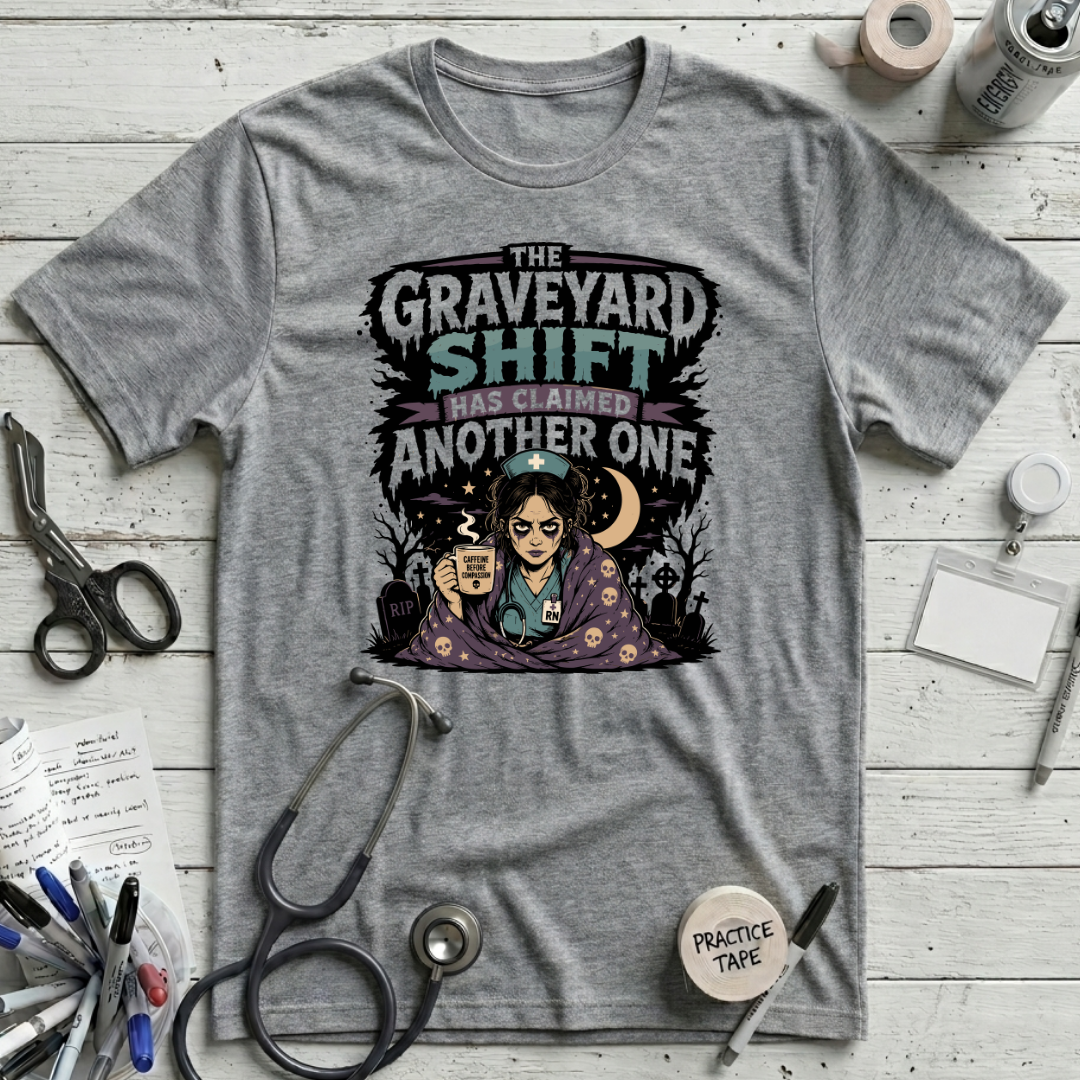 Graveyard Claimed One T-Shirt - Athletic Heather
