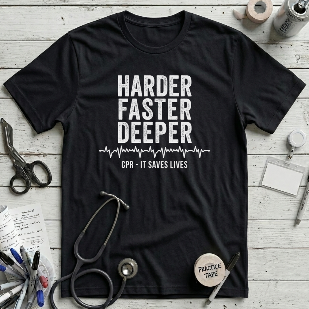 Harder Faster Deeper T-Shirt - Black