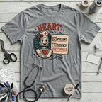 Heart Present T-Shirt - Athletic Heather