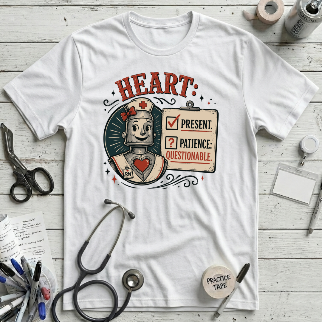 Heart Present T-Shirt - White