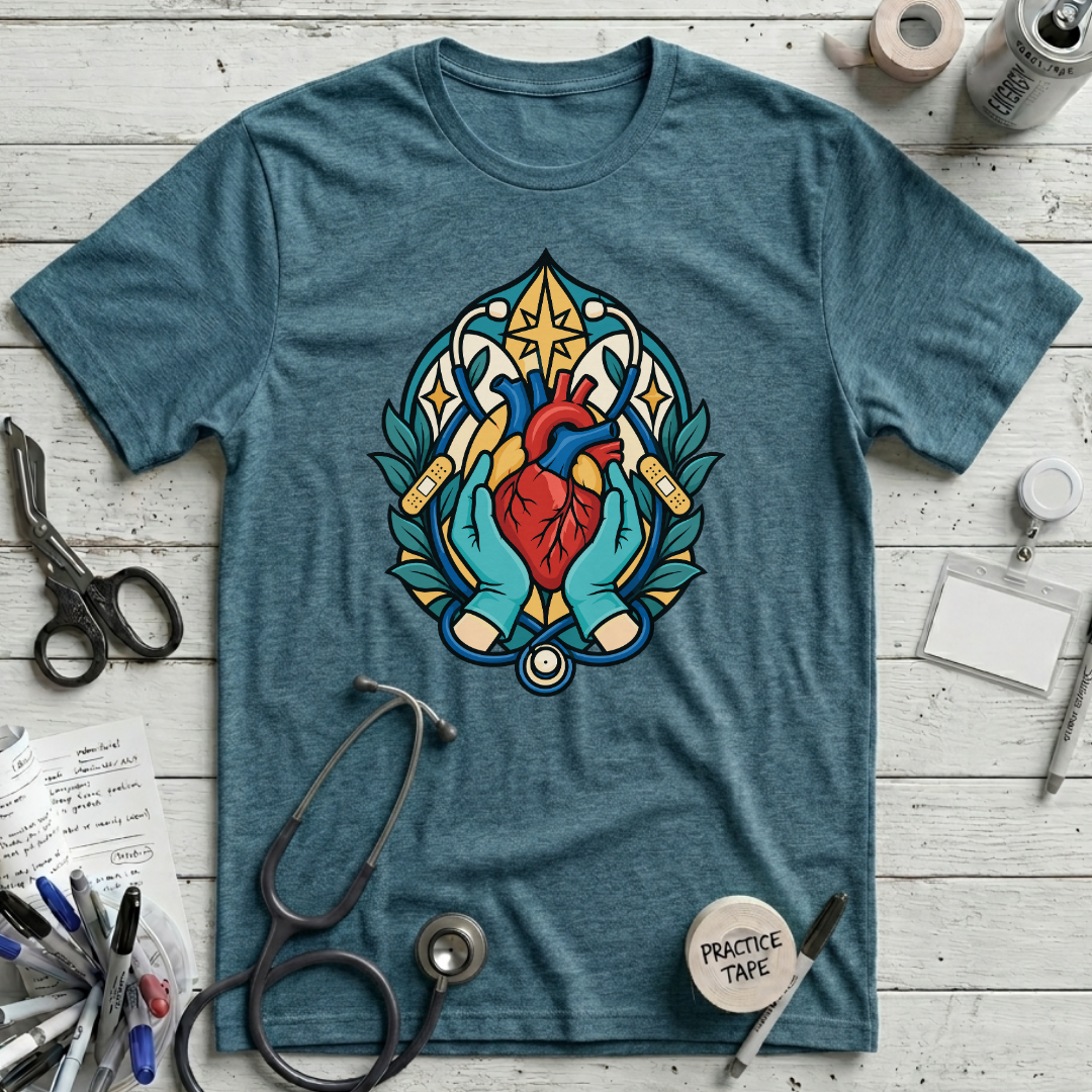 Stained-Glass Healing Hands T-Shirt