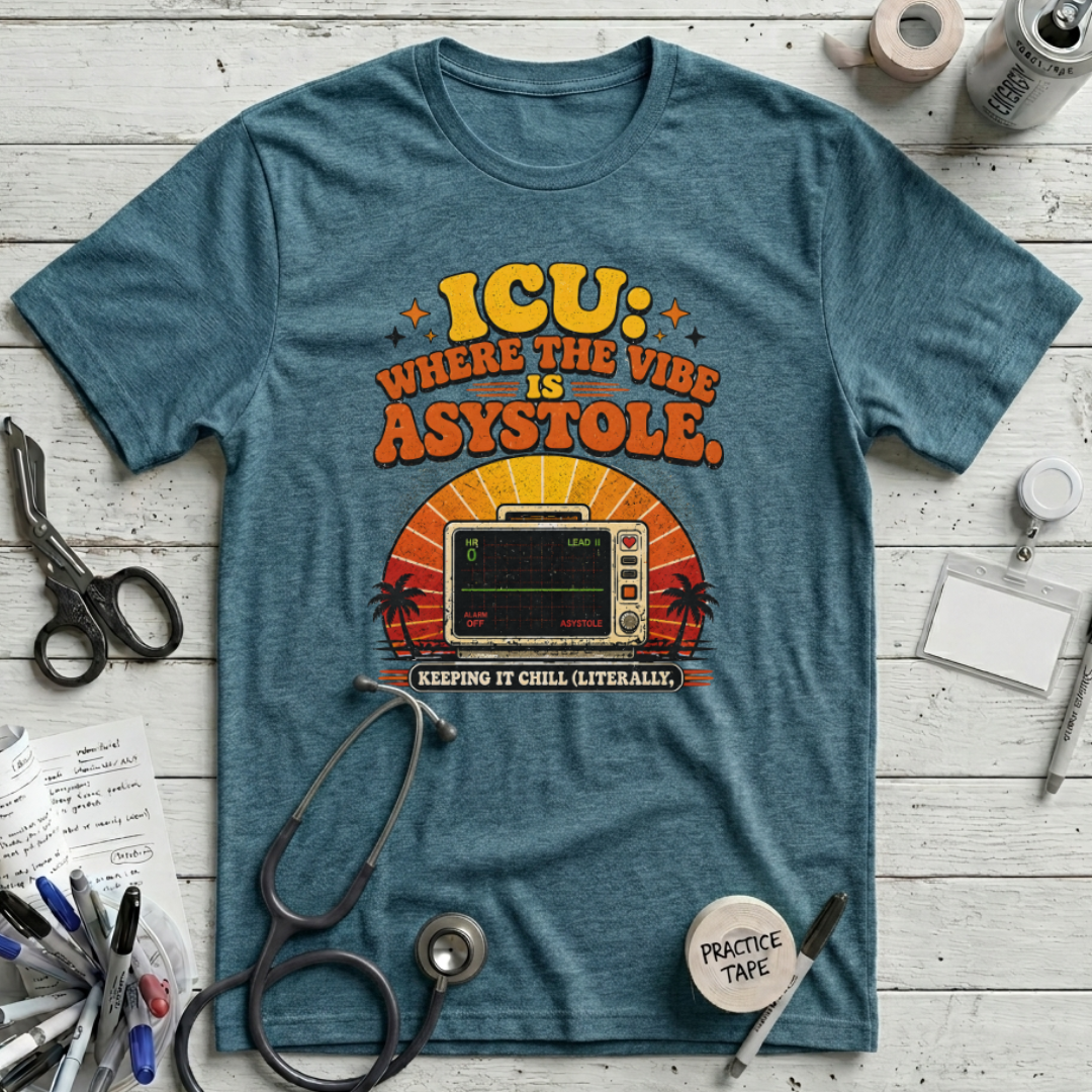 Where the Vibe is Asystole T-Shirt