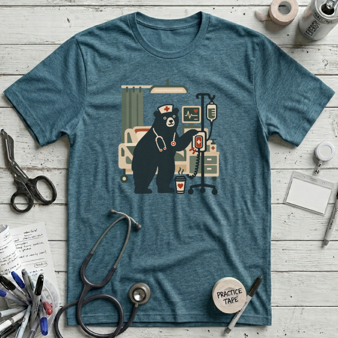Cozy Bear Nurse T-Shirt