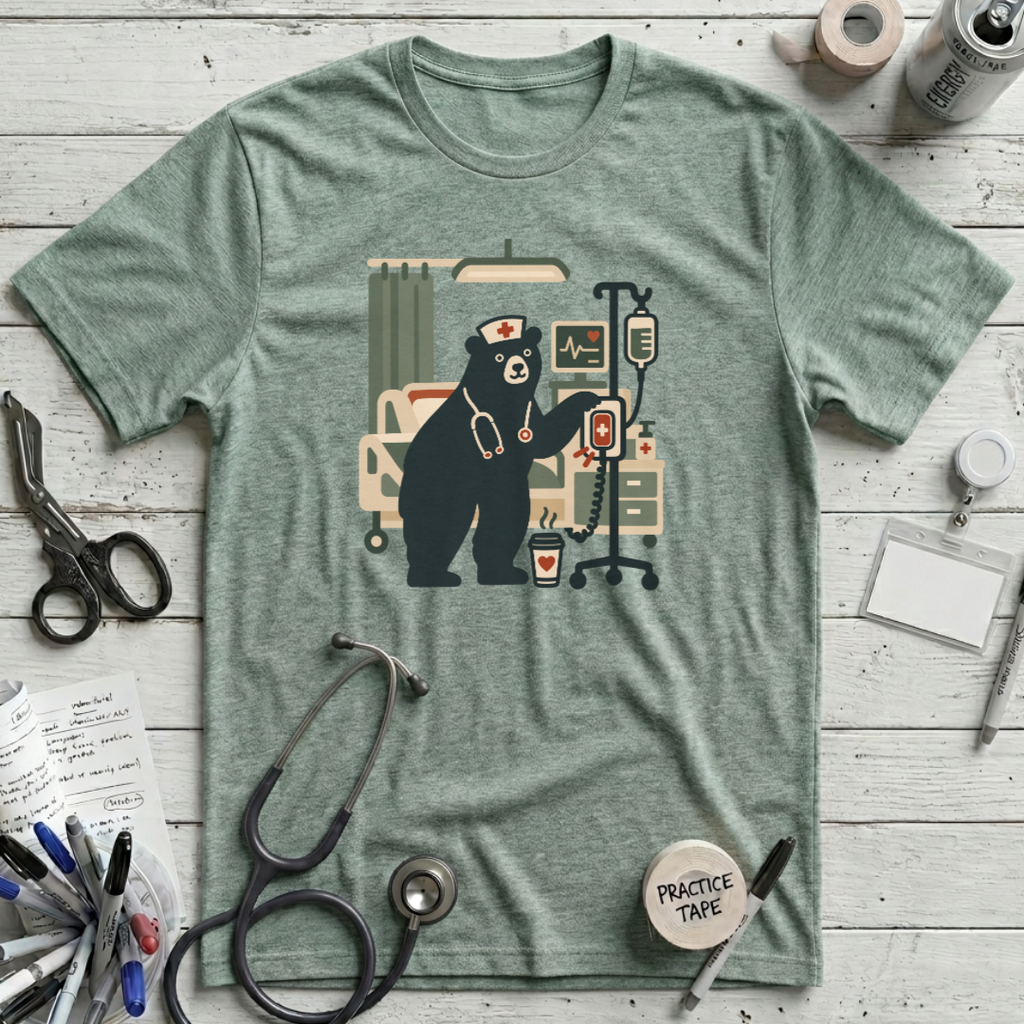 Cozy Bear Nurse T-Shirt