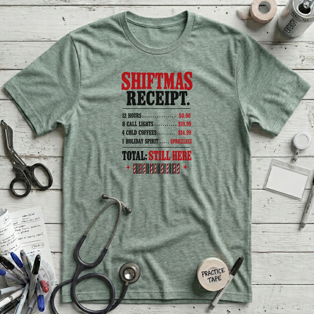 Shiftmas Receipt T-Shirt