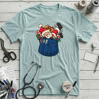 Santa in a Pocket T-Shirt