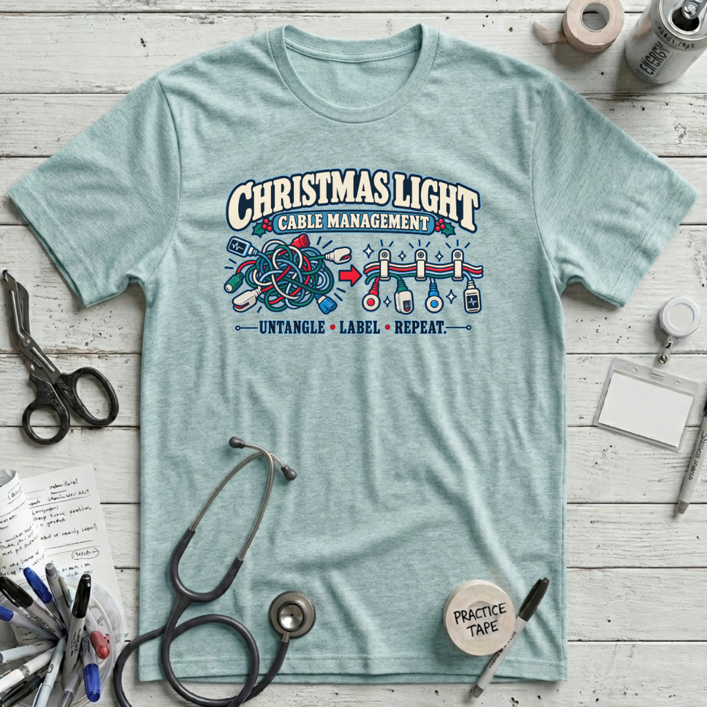 Christmas Cable Management T-Shirt