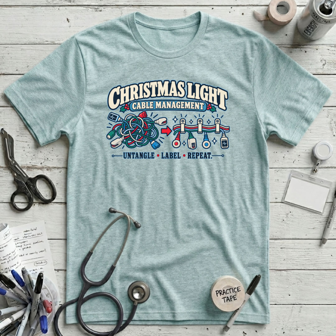 Christmas Cable Management T-Shirt