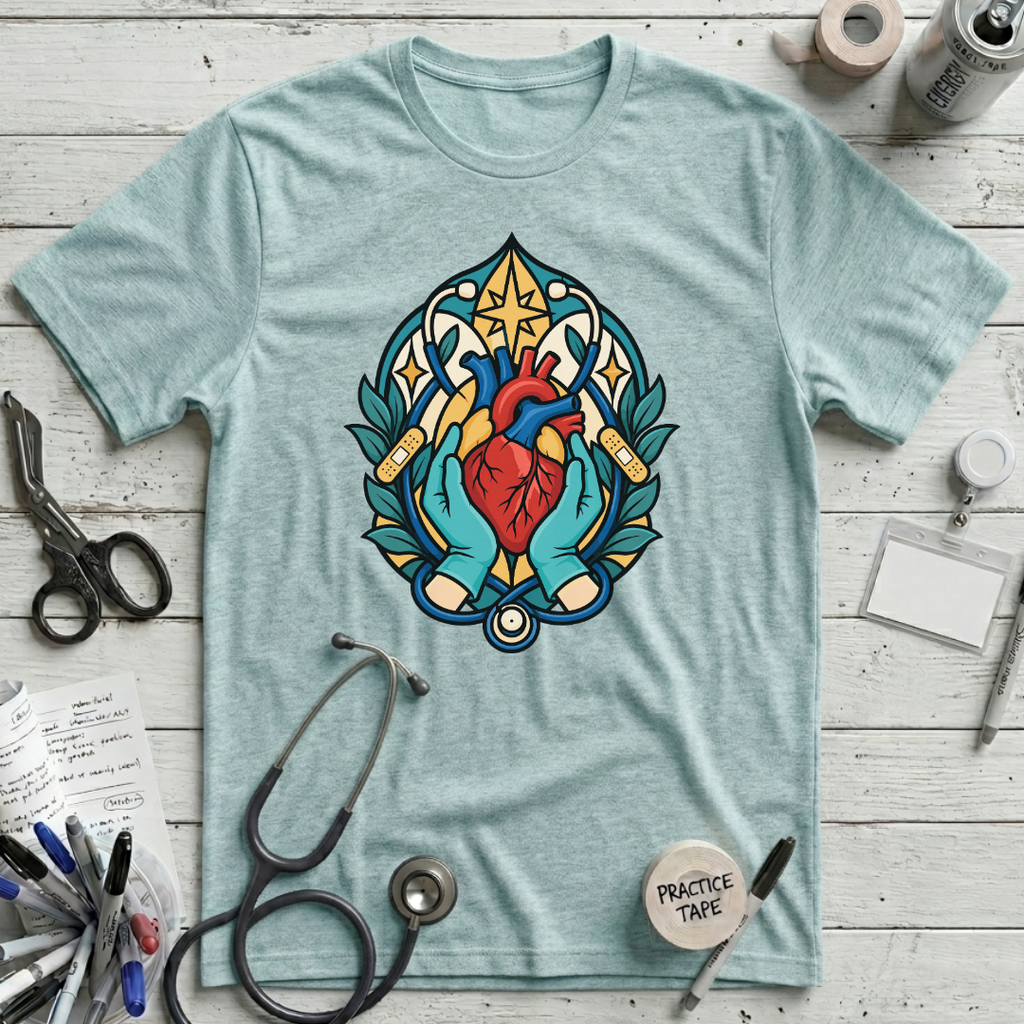 Stained-Glass Healing Hands T-Shirt